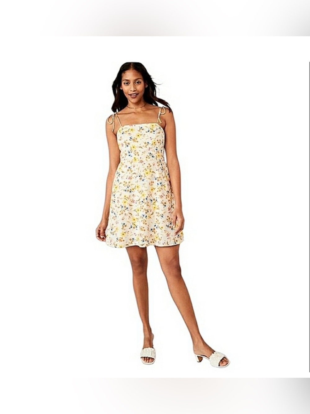 NWT, Old Navy Fit & Flare Tie-Strap Linen-Blend Floral
Mini Dress - Size 3X - Picture 2 of 12
